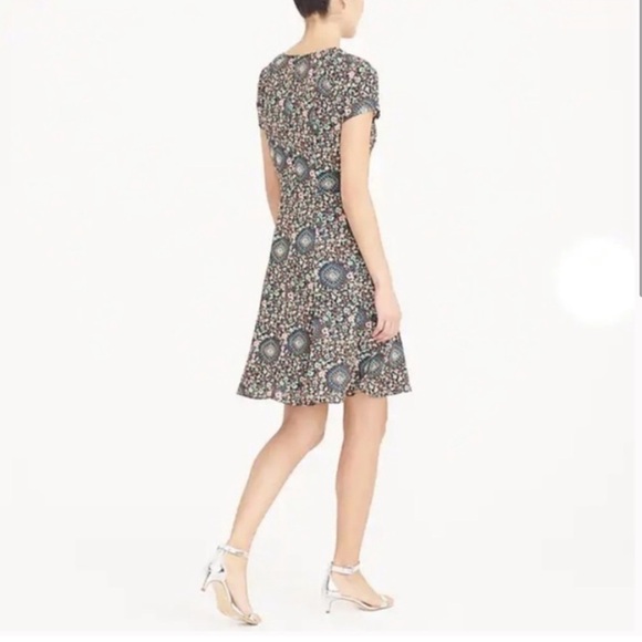 J Crew Factory Short Sleeve Flutter Dress - Picture 3 of 13